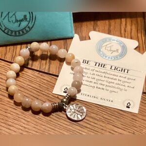 T. Jazelle Bracelet BE THE LIGHT Sterling NEW in Pouch